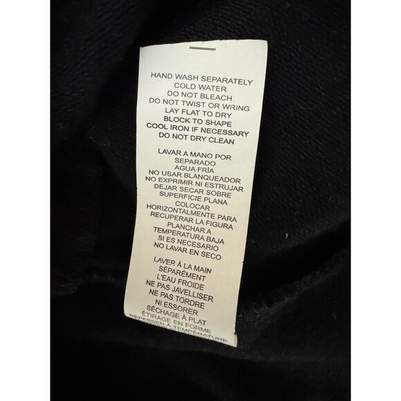 Kensie Black Ruffled Ultra-Soft Knit Dress w/Pockets Size S Fall Winter Sweater - Picture 8 of 9